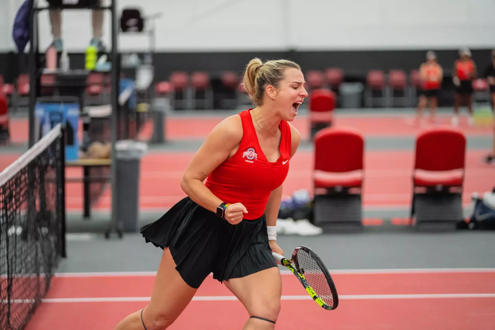 Ohio State women's tennis defeats Toledo 4-0 in the first round of the NCAA Tournament May 4 in Columbus, Ohio.