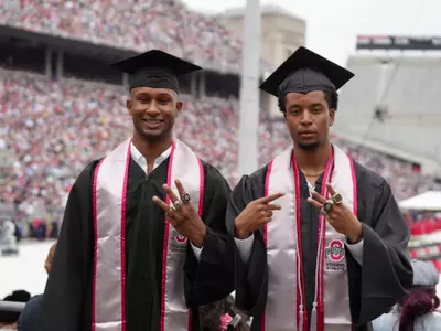 Edriss Ndiaye and Max Rodney at Graduation