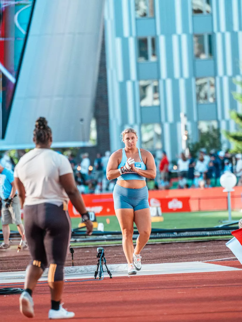 Adelaide Aquilla at 2024 U.S. Track and Field Olympic Trials