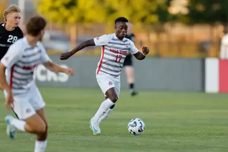 Ohio State men's soccer vs. Wright State Saturday, Aug. 10, 2024, in Columbus, Ohio. (Photo/Jay LaPrete)