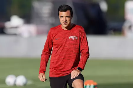 Ohio State men's soccer vs. Wright State Saturday, Aug. 10, 2024, in Columbus, Ohio. (Photo/Jay LaPrete)