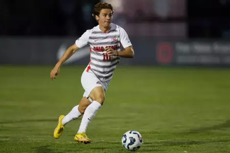Ohio State men's soccer vs. Wright State Saturday, Aug. 10, 2024, in Columbus, Ohio. (Photo/Jay LaPrete)
