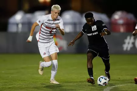Ohio State men's soccer vs. Wright State Saturday, Aug. 10, 2024, in Columbus, Ohio. (Photo/Jay LaPrete)