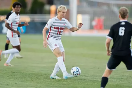 Ohio State men's soccer vs. Wright State Saturday, Aug. 10, 2024, in Columbus, Ohio. (Photo/Jay LaPrete)