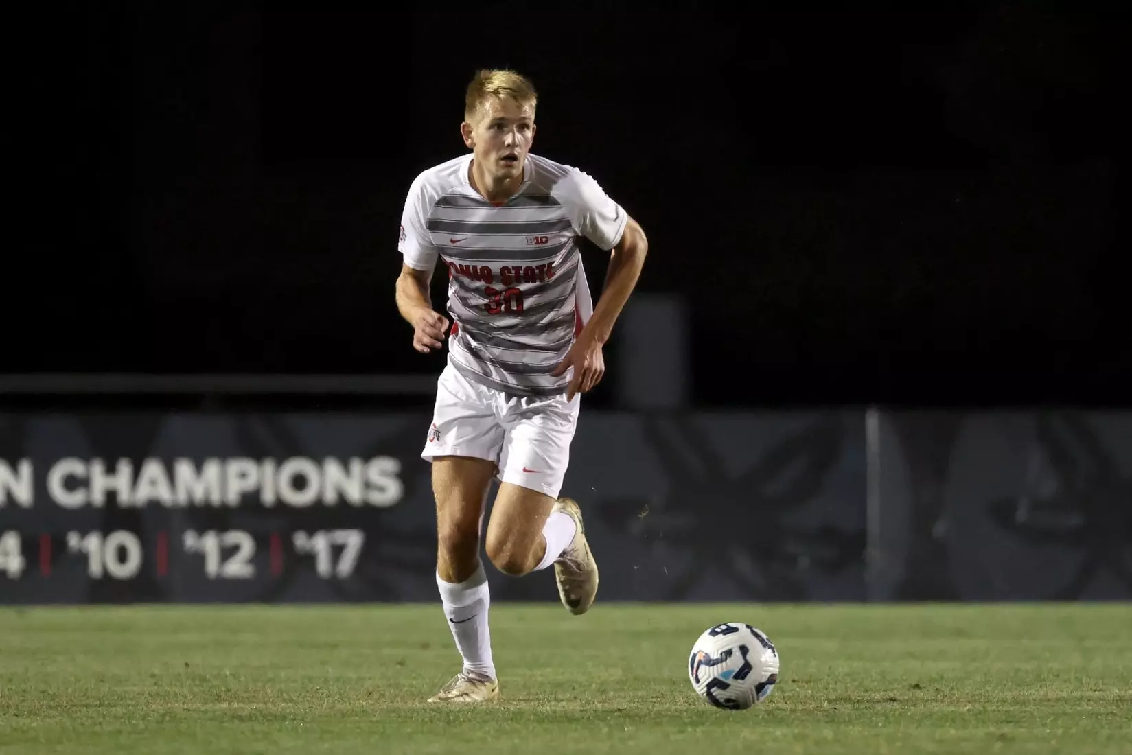 Ohio State plays Cleveland State at Jesse Owens Memorial Stadium on Thursday, August 22, 2024 in Columbus, Ohio. Ohio State tied Cleveland State 1-1. (Photo by Kirk Irwin/Ohio State Athletics)