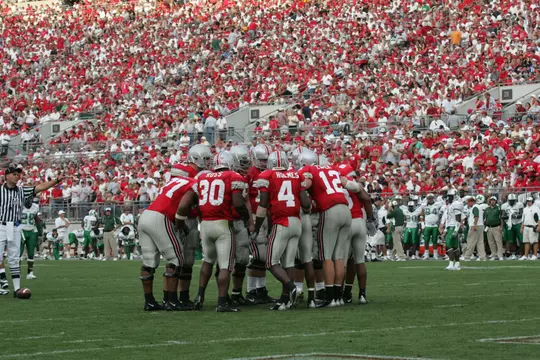 Football vs. Marshall Huddle 2004
