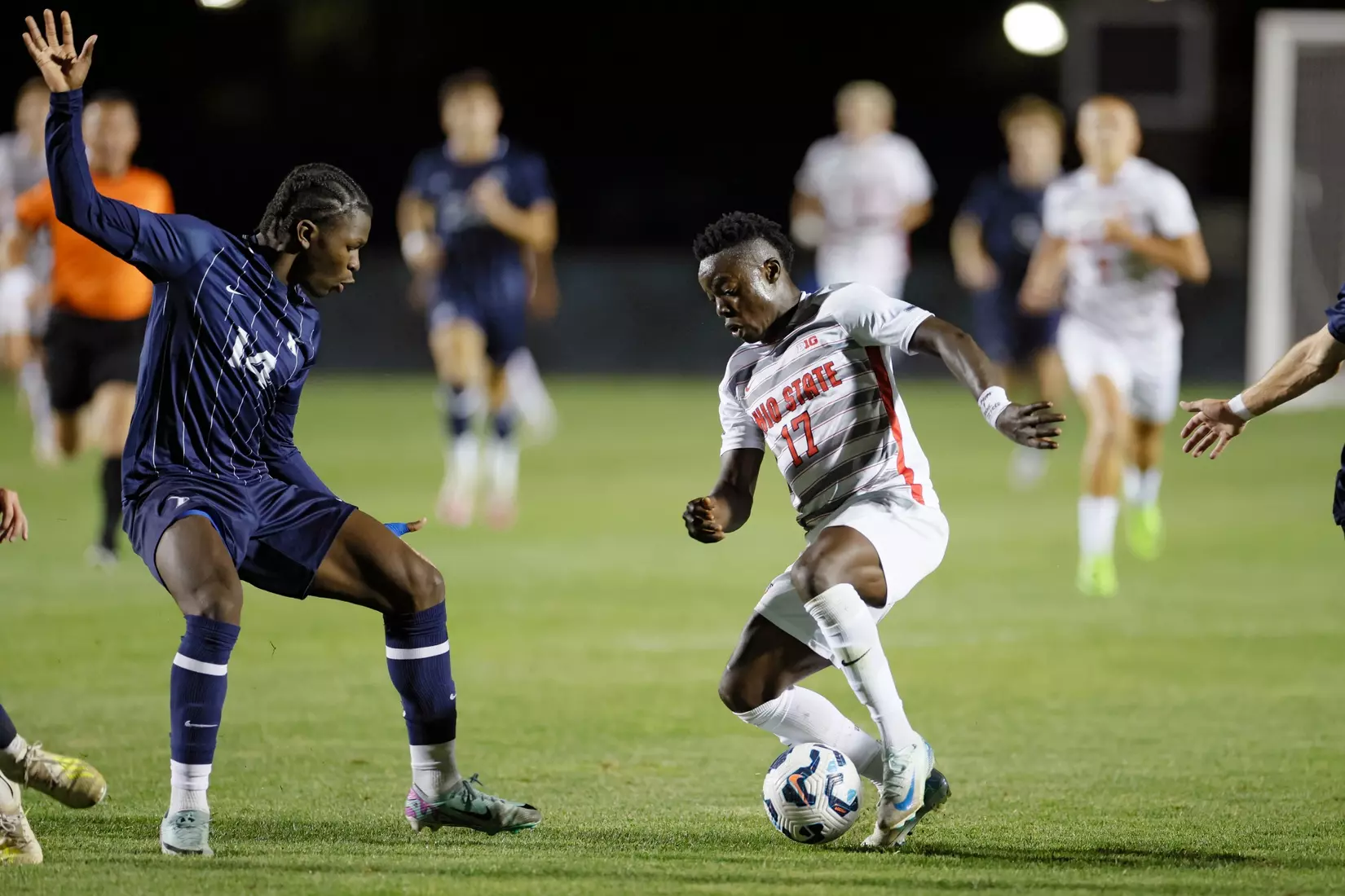 Ohio State men's soccer vs. Xavier Sunday, Sept. 8, 2024, in Columbus, Ohio. (Photo/Jay LaPrete)