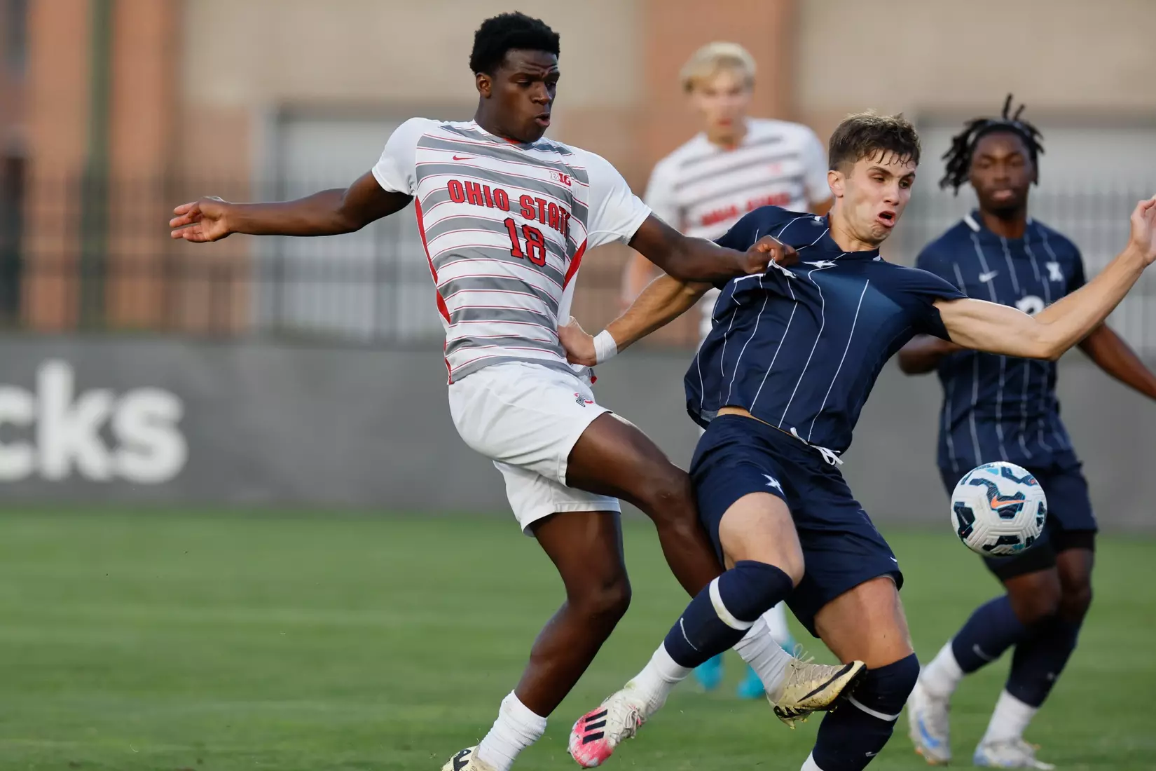 Ohio State men's soccer vs. Xavier Sunday, Sept. 8, 2024, in Columbus, Ohio. (Photo/Jay LaPrete)
