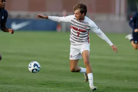 Ohio State men's soccer vs. Xavier Sunday, Sept. 8, 2024, in Columbus, Ohio. (Photo/Jay LaPrete)