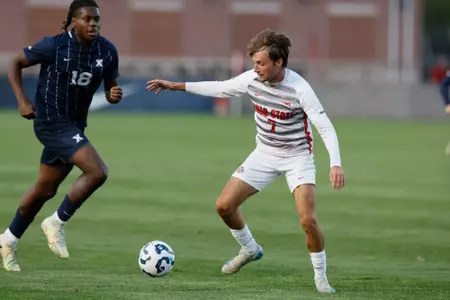 Ohio State men's soccer vs. Xavier Sunday, Sept. 8, 2024, in Columbus, Ohio. (Photo/Jay LaPrete)