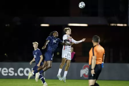 Ohio State men's soccer vs. Xavier Sunday, Sept. 8, 2024, in Columbus, Ohio. (Photo/Jay LaPrete)