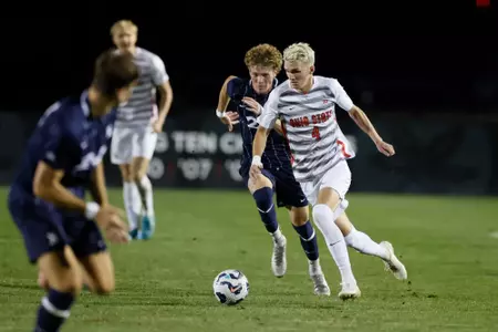 Ohio State men's soccer vs. Xavier Sunday, Sept. 8, 2024, in Columbus, Ohio. (Photo/Jay LaPrete)