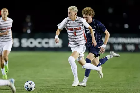 Ohio State men's soccer vs. Xavier Sunday, Sept. 8, 2024, in Columbus, Ohio. (Photo/Jay LaPrete)