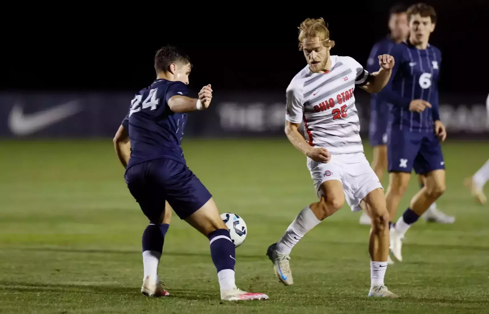 Ohio State men's soccer vs. Xavier Sunday, Sept. 8, 2024, in Columbus, Ohio. (Photo/Jay LaPrete)