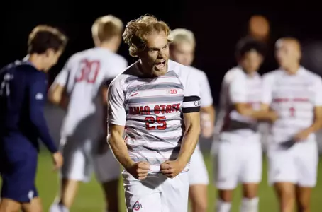 Ohio State men's soccer vs. Xavier Sunday, Sept. 8, 2024, in Columbus, Ohio. (Photo/Jay LaPrete)