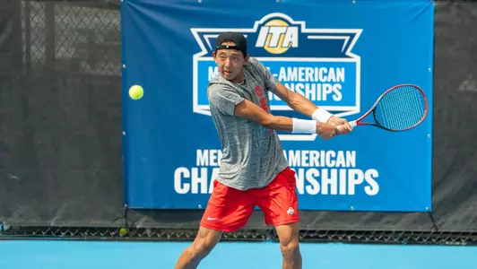 Aidan Kim at the ITA All-American Championship