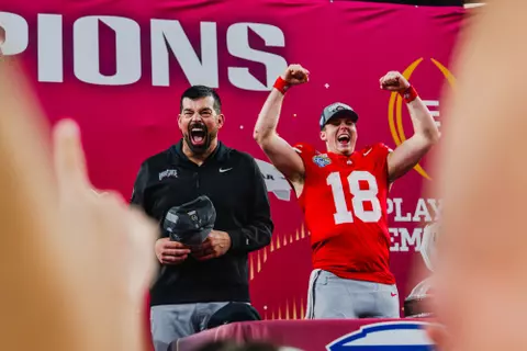 Ryan Day and Will Howard, Ohio State vs.Texas 1/10/2025