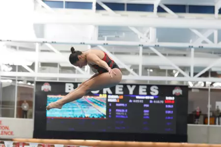 Ohio State swim and dive at Invitational Friday, Nov. 22, 2024, in Columbus, Ohio. (Photo/Jay LaPrete)
