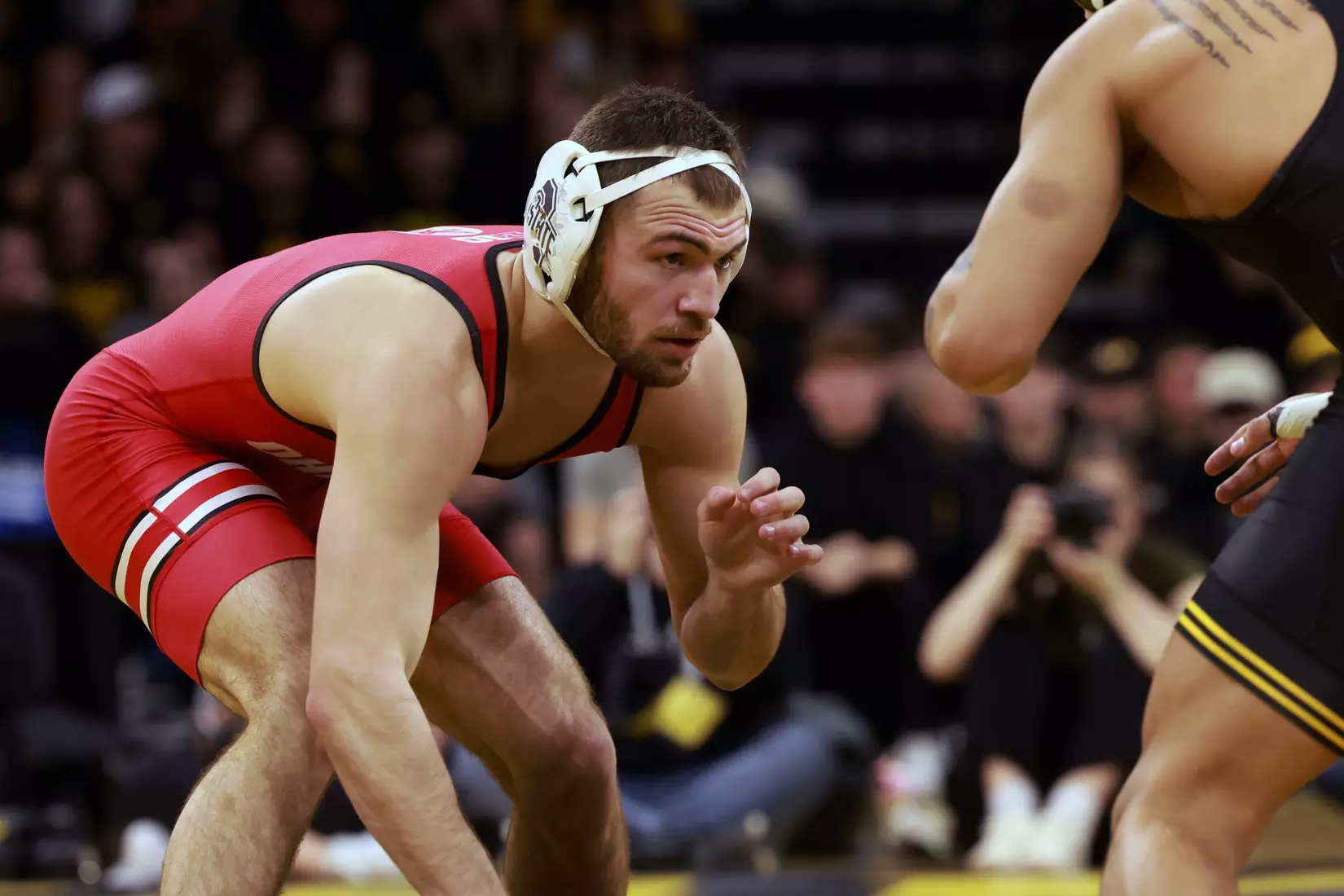 Ohio State wrestling vs. Iowa Saturday, Jan. 25, 2025, in Iowa City, Iowa. (Photo/Jay LaPrete)