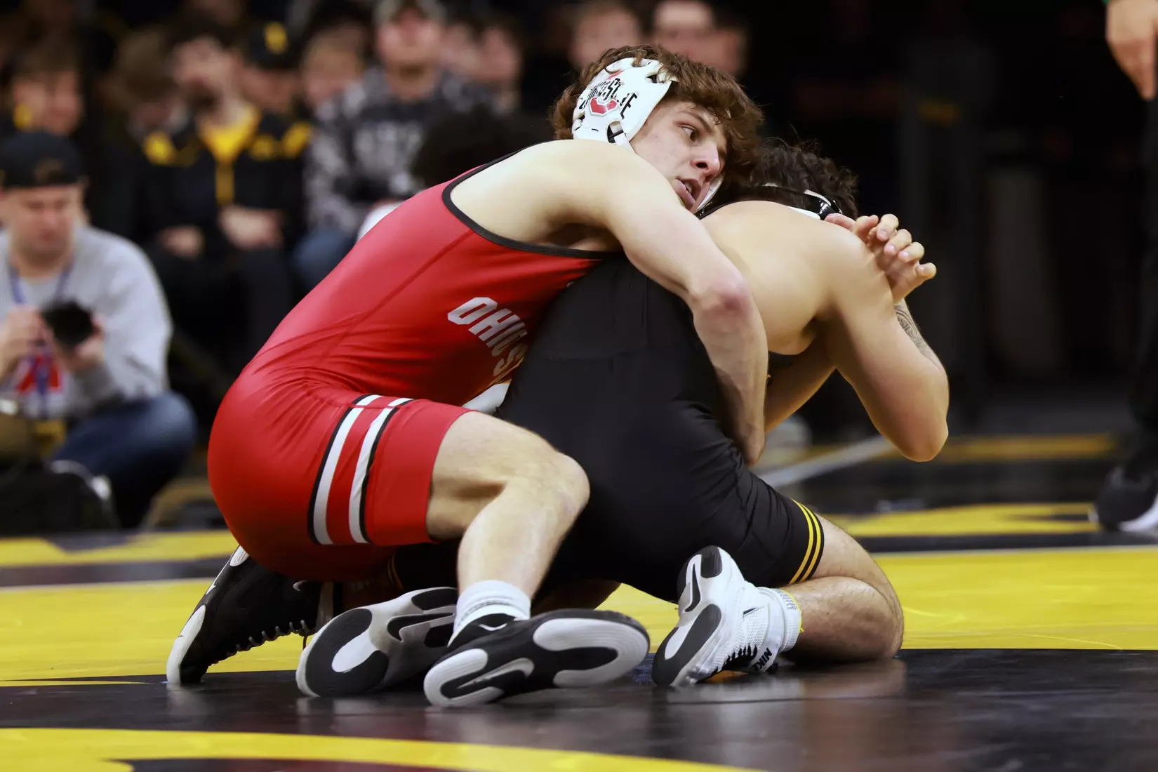 Ohio State wrestling vs. Iowa Saturday, Jan. 25, 2025, in Iowa City, Iowa. (Photo/Jay LaPrete)