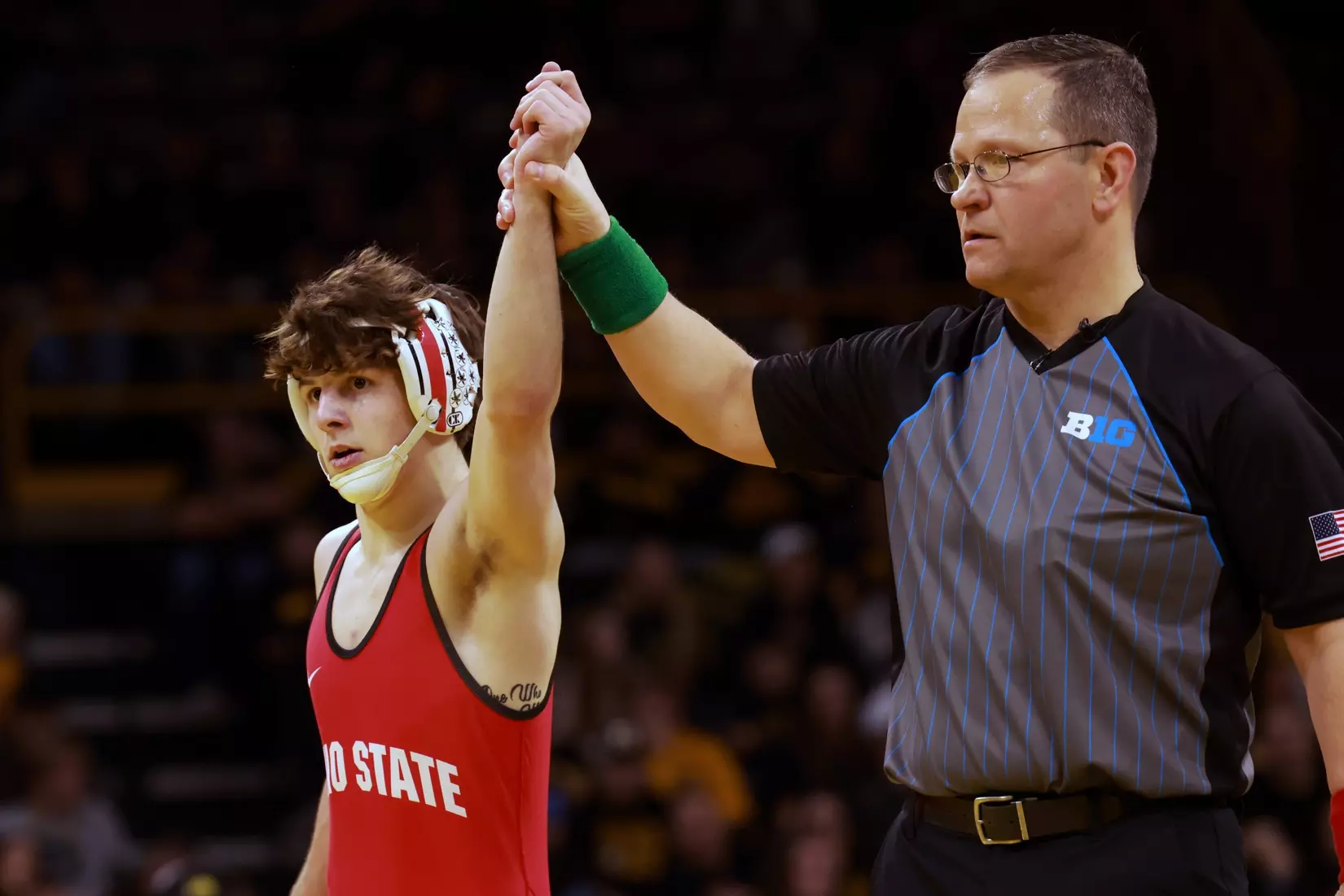 Ohio State wrestling vs. Iowa Saturday, Jan. 25, 2025, in Iowa City, Iowa. (Photo/Jay LaPrete)