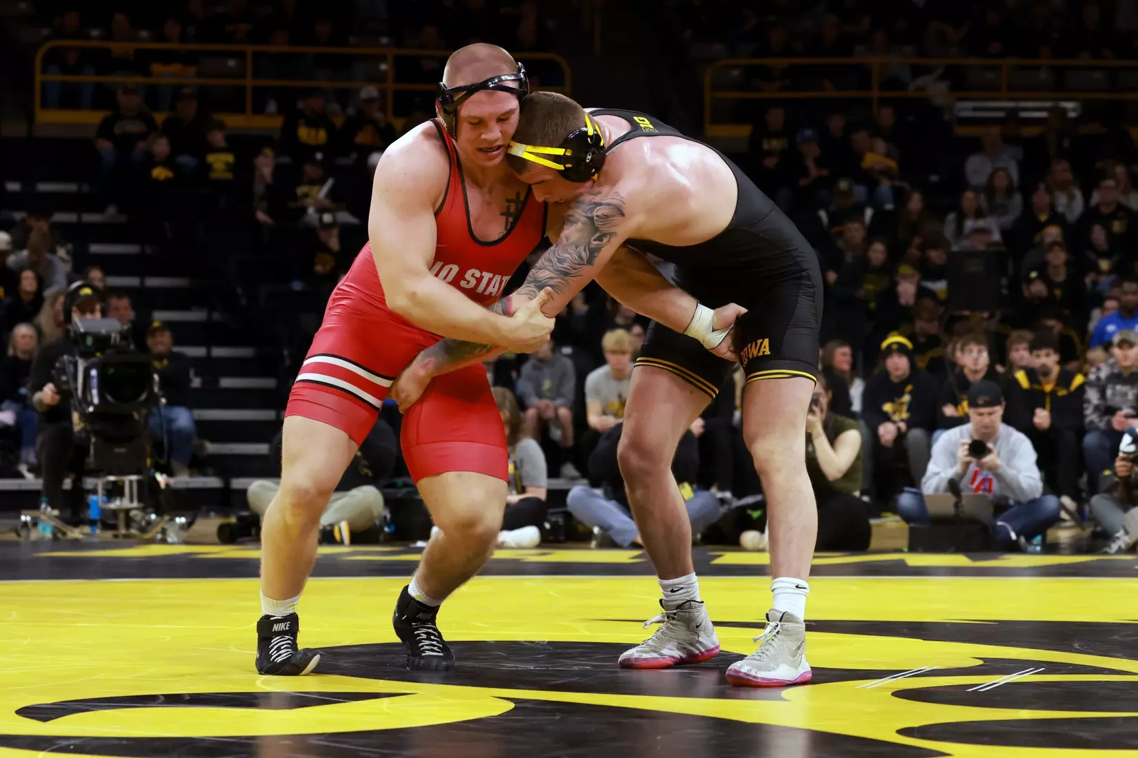 Ohio State wrestling vs. Iowa Saturday, Jan. 25, 2025, in Iowa City, Iowa. (Photo/Jay LaPrete)
