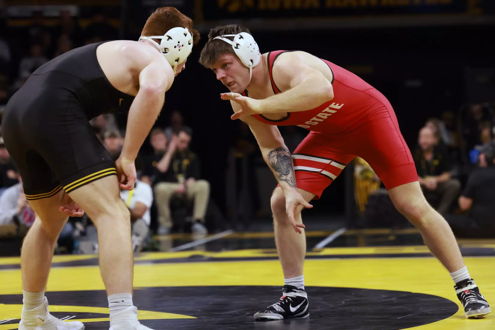Ohio State wrestling vs. Iowa Saturday, Jan. 25, 2025, in Iowa City, Iowa. (Photo/Jay LaPrete)
