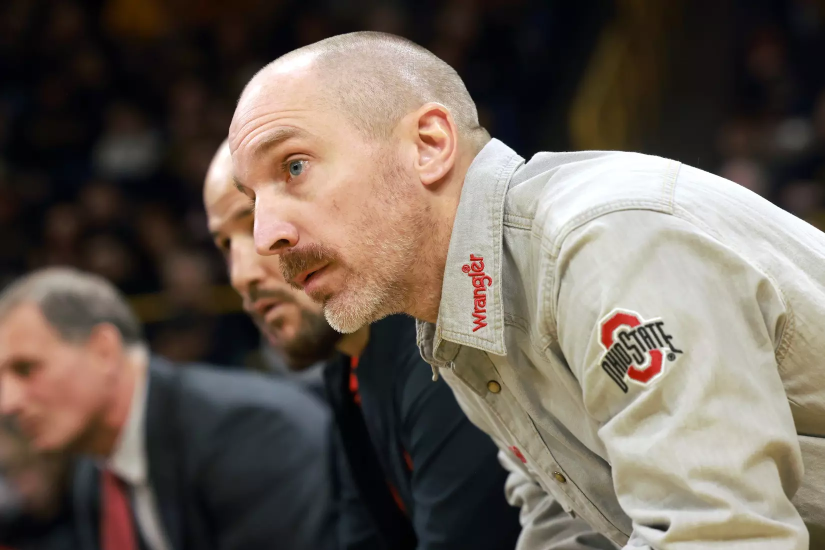 Ohio State wrestling vs. Iowa Saturday, Jan. 25, 2025, in Iowa City, Iowa. (Photo/Jay LaPrete)