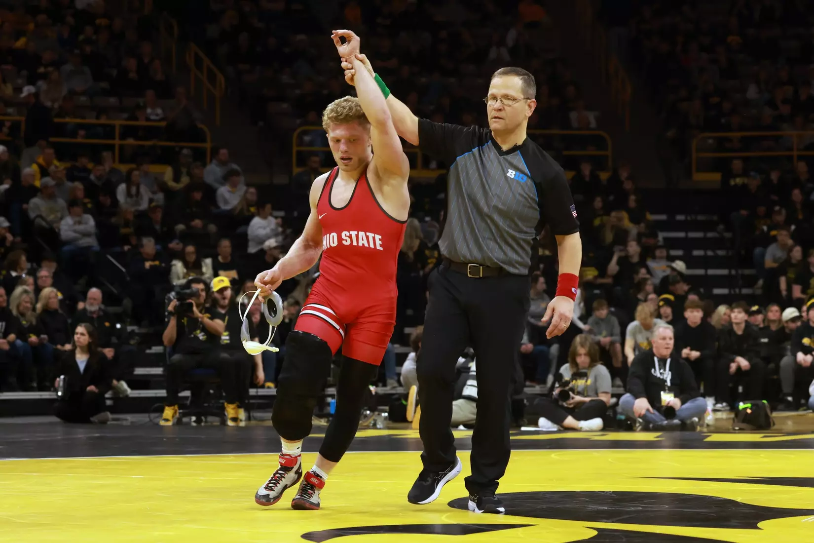 Ohio State wrestling vs. Iowa Saturday, Jan. 25, 2025, in Iowa City, Iowa. (Photo/Jay LaPrete)