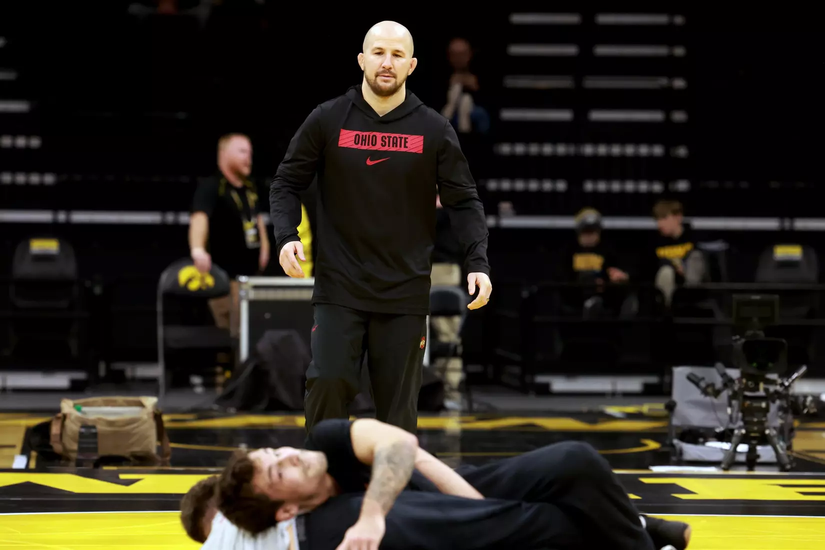 Ohio State wrestling vs. Iowa Saturday, Jan. 25, 2025, in Iowa City, Iowa. (Photo/Jay LaPrete)