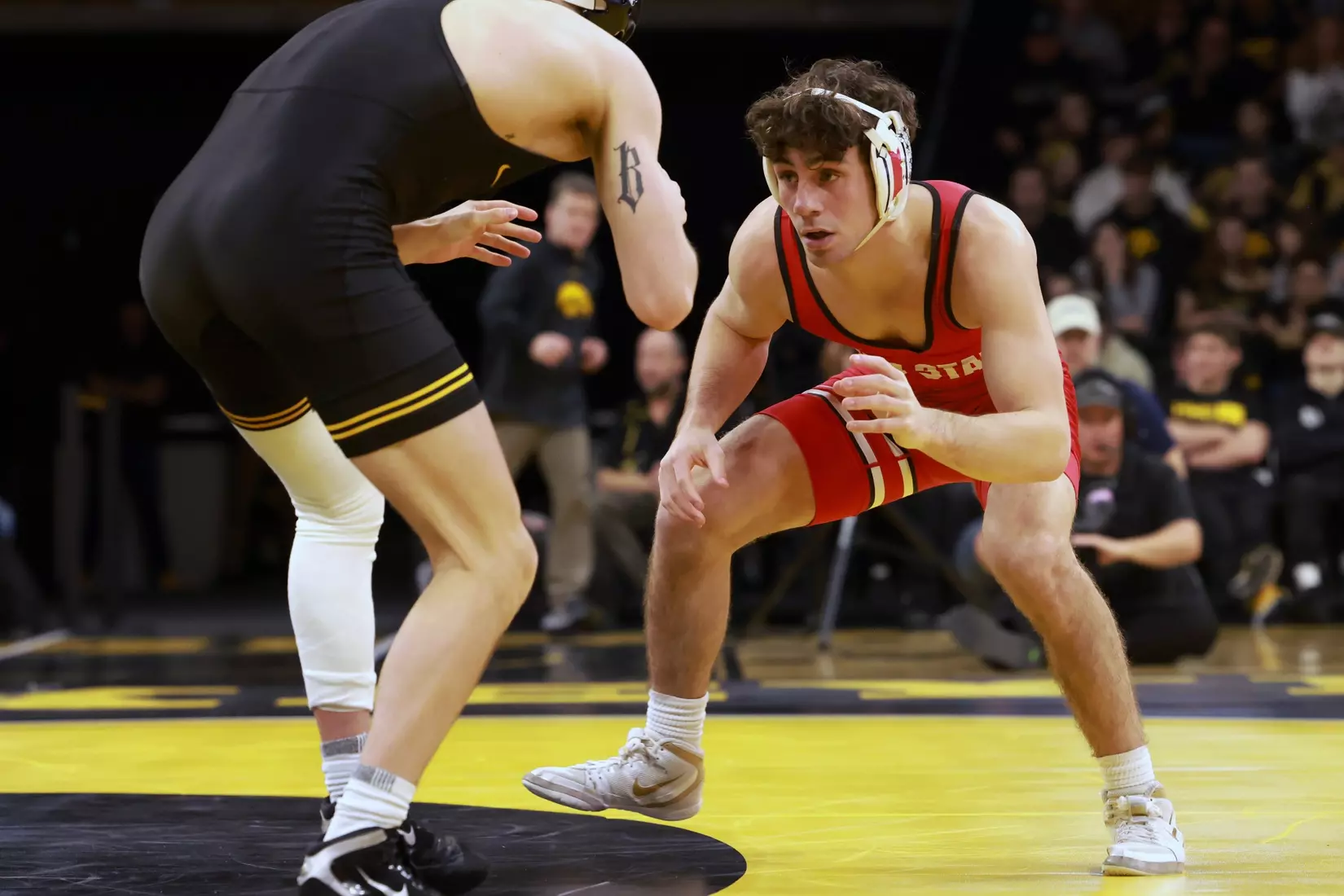 Ohio State wrestling vs. Iowa Saturday, Jan. 25, 2025, in Iowa City, Iowa. (Photo/Jay LaPrete)
