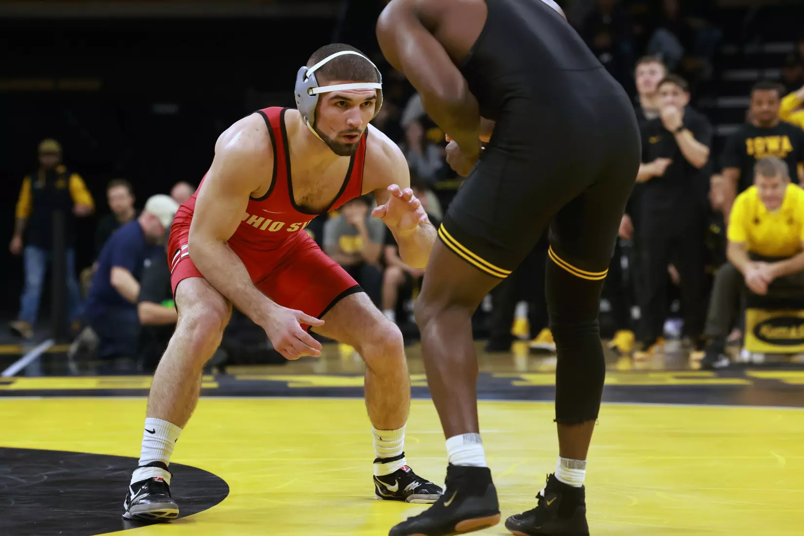 Ohio State wrestling vs. Iowa Saturday, Jan. 25, 2025, in Iowa City, Iowa. (Photo/Jay LaPrete)