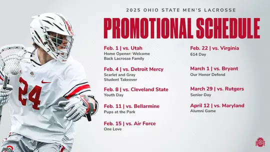 Promo Schedule Men's Lacrosse 2025