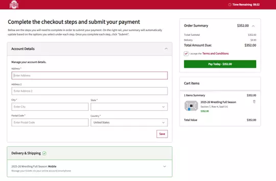 Wrestling ticket Info