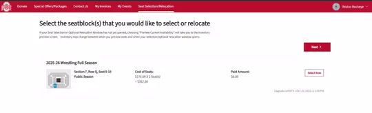 Wrestling ticket Info