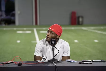 Buckeyes Speak to the Media Ahead of the Trip to Wisconsin Image