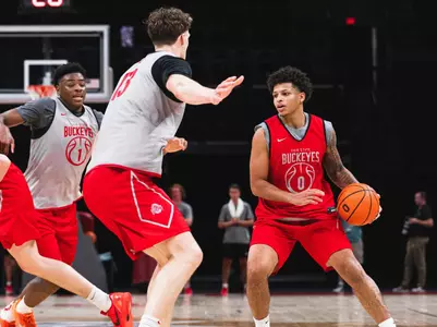 John Mobley Jr. at practice 10-4-25