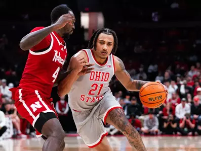 Devin Royal vs. Nebraska during the 2024-25 season