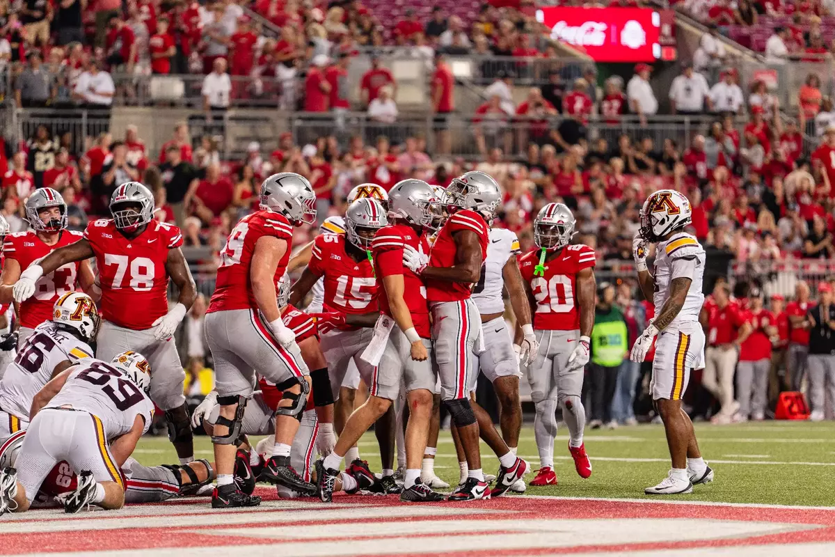 Lincoln Kienholz Touchdown, Ohio State vs. Minnesota 10/04/2025