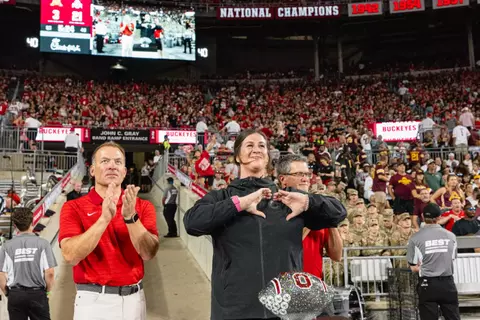 ceremony, Ohio State vs. Minnesota 10/04/2025