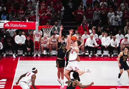 Christoph Tilly hits the game-winning shot in the win over Notre Dame