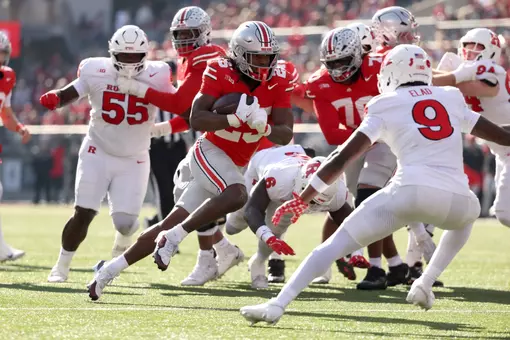 Ohio State plays Rutgers at Ohio Stadium on Saturday, November 22, 2025 in Columbus, Ohio. (Photo by Kirk Irwin/Ohio State Athletics)