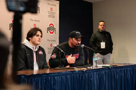 Coach Day + Julian Sayin Post Game Press Conference vs. Michigan