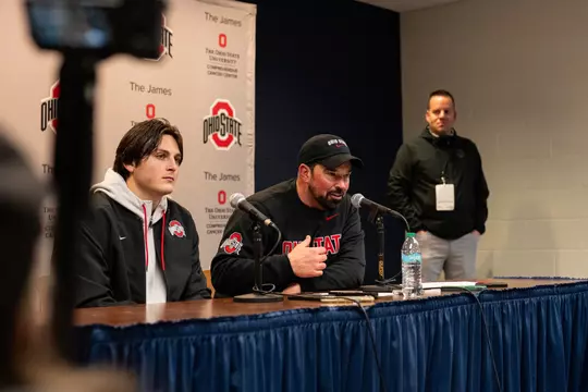 Coach Day + Julian Sayin Post Game Press Conference vs. Michigan
