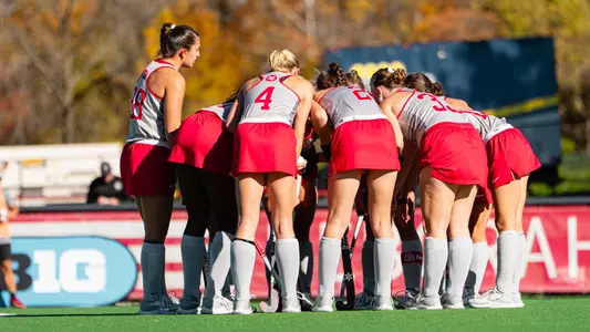 Field Hockey Huddle vs. Maryland 11-6-25
