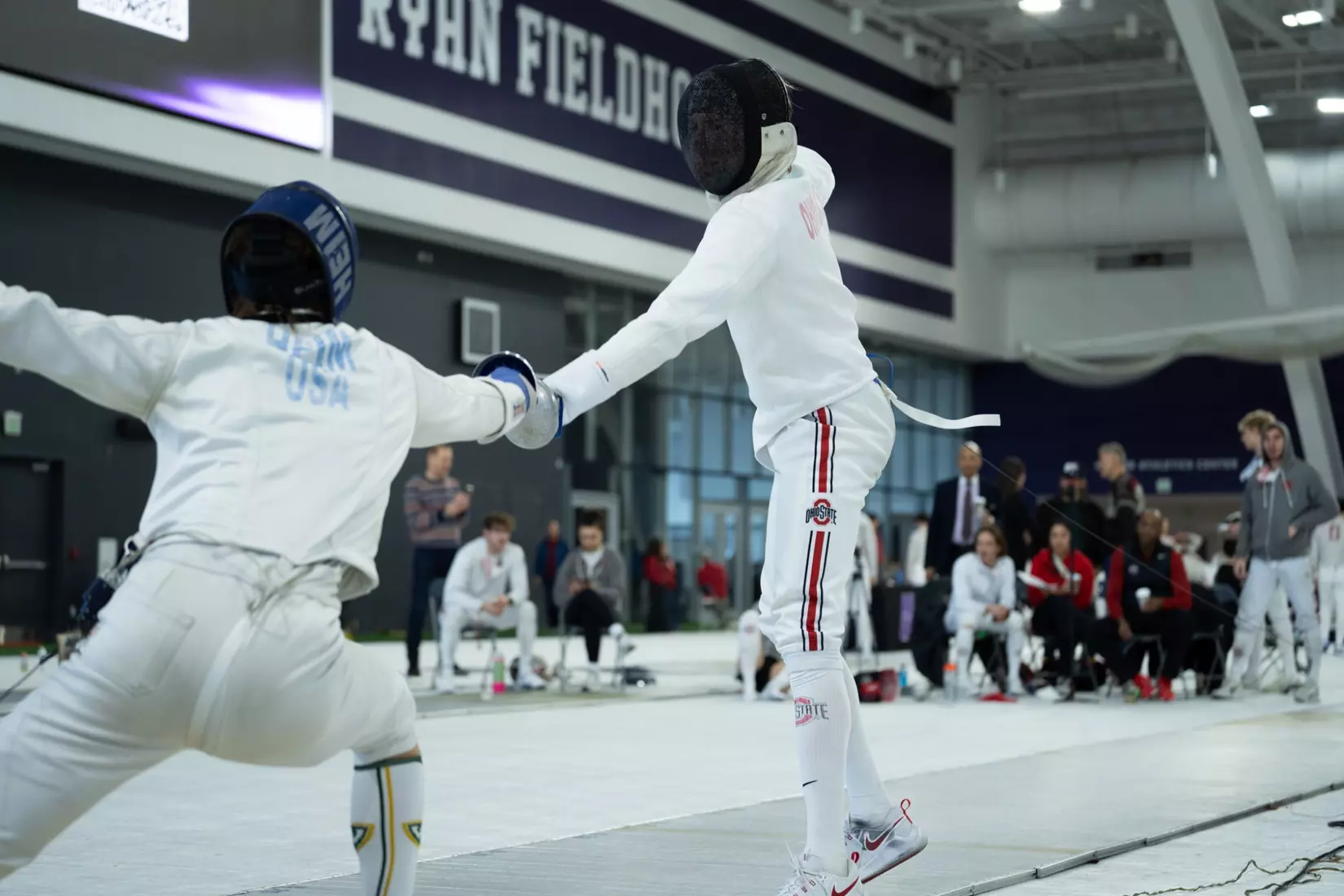 Ohio State Fencing at Schiller Duals, Evanston, Ill., Feb. 1, 2025