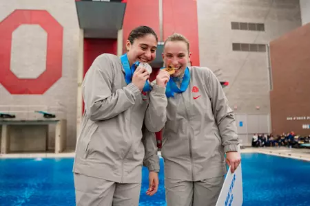 Paola Pineda Vazquez & Lena Hentschel at B1G Championships 2-20-25