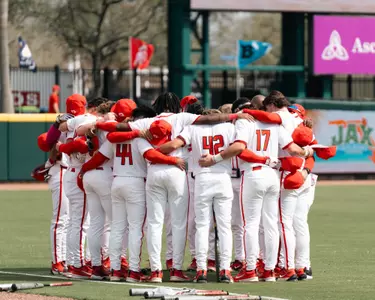 Baseball Team Huddle vs. Coastal Carolina 2-22-25