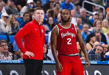 Jake Diebler and Bruce Thornton at UCLA 2-23-25