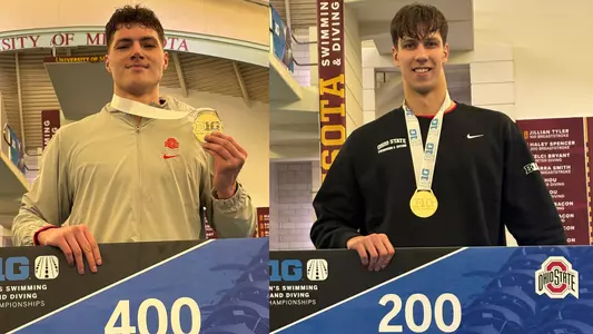 Tristan Jankovics & Tomas Navikonis at B1G Championships 2-28-25